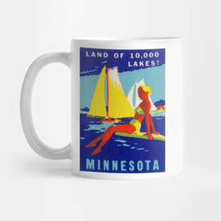 1940 Minnesota, Land of 10,000 Lakes Mug