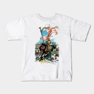 1902 Rough Rider Teddy Roosevelt Kids T-Shirt