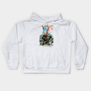 1902 Rough Rider Teddy Roosevelt Kids Hoodie