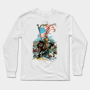 1902 Rough Rider Teddy Roosevelt Long Sleeve T-Shirt