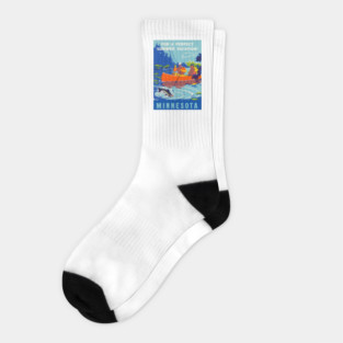 1940 Vacation in Minnesota Socks