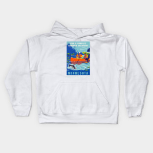 1940 Vacation in Minnesota Kids Hoodie