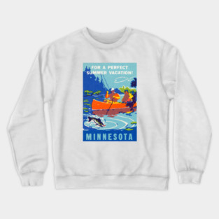 1940 Vacation in Minnesota Crewneck Sweatshirt