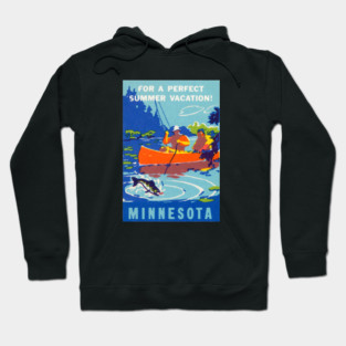 1940 Vacation in Minnesota Hoodie