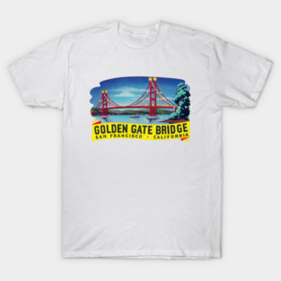 1950s Golden Gate Bridge San Francisco T-Shirt