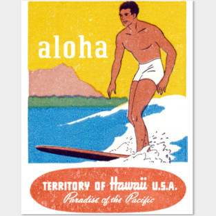 1950 Aloha Hawaii Posters and Art