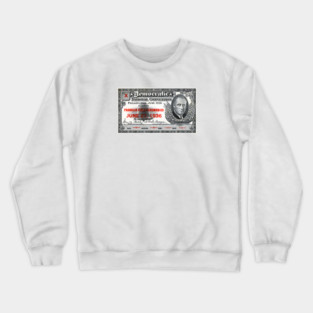 1936 Democrat National Convention Ticket Crewneck Sweatshirt