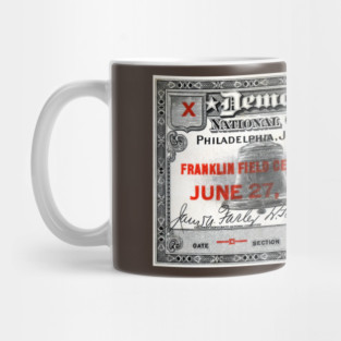 1936 Democrat National Convention Ticket Mug