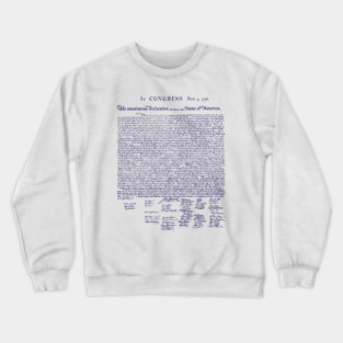 1776 American Declaration of Independence Crewneck Sweatshirt
