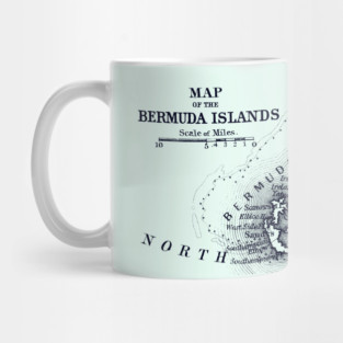 1887 Map of Bermuda Mug