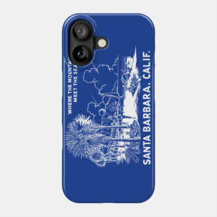 1950 Santa Barbara California Phone Case