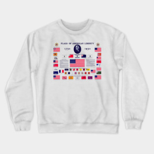 1932 Flags of American Liberty Crewneck Sweatshirt
