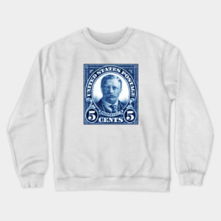 1922 Teddy Roosevelt Stamp Crewneck Sweatshirt