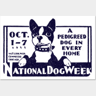 1933 National Dog Week Posters and Art