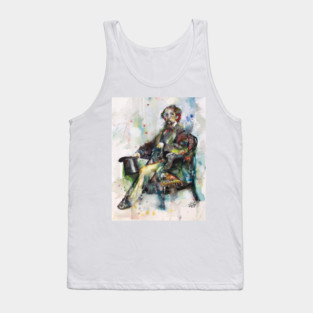 CHARLES DICKENS - watercolor portrait .8 Tank Top