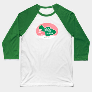 1950's Aloha from Maui Hawaii Baseball T-Shirt
