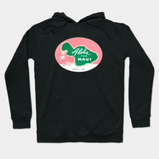1950's Aloha from Maui Hawaii Hoodie