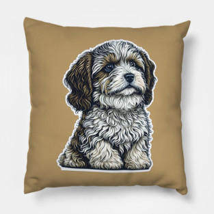 Proud Havanese Puppy Dog Pillow