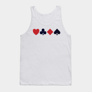 Playing Card Suits Tank Top