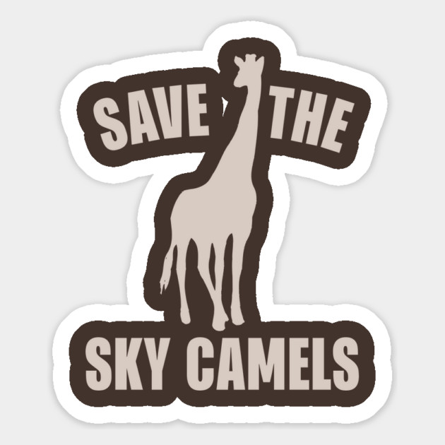 Save The Sky Camels Magnet by Cosmo Gazoo