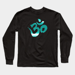 Spiritual Awakening Yoga Meditation Om Aum Symbol Long Sleeve T-Shirt