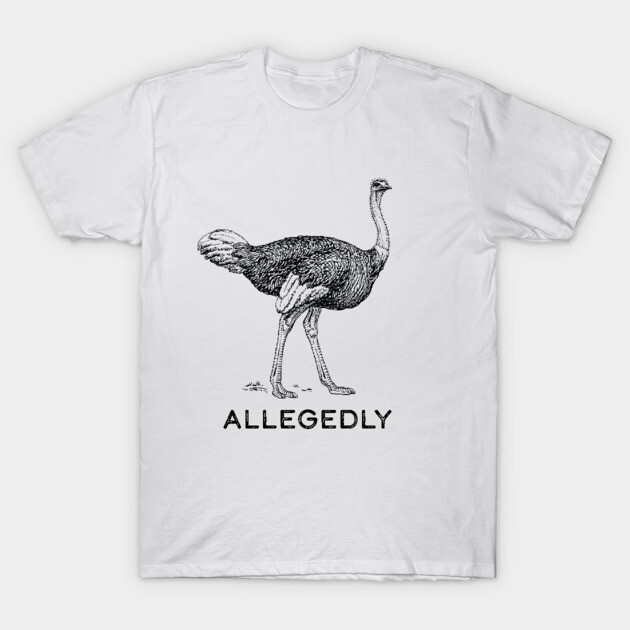 Allegedly Ostrich Letterkenny T-Shirt TeePublic