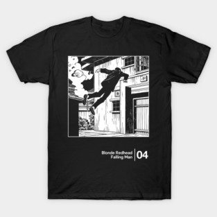Blonde Redhead - Falling Man / Minimalist Graphic Artwork Design T-Shirt