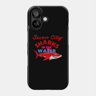Virginia Beach Mako Sharks In The Water Phone Case