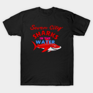 Virginia Beach Mako Sharks In The Water T-Shirt