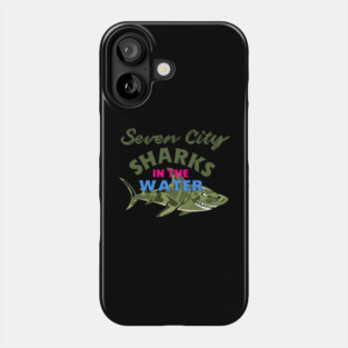 Suffolk Sand Sharks In The Water Phone Case