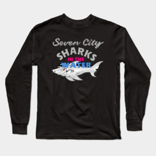 Norfolk Bull Sharks In The Water (S) Long Sleeve T-Shirt