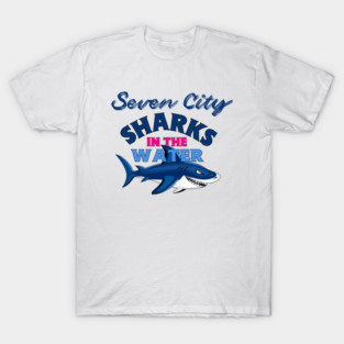 Chesapeake Blue Sharks In The Water T-Shirt