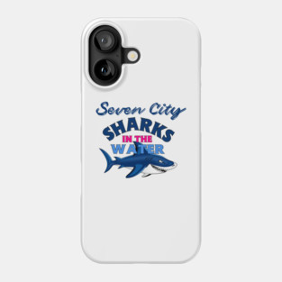 Chesapeake Blue Sharks In The Water Phone Case