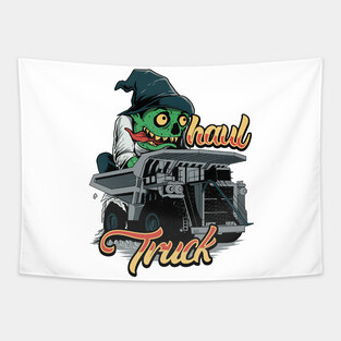Monster Haul Truck Tapestry