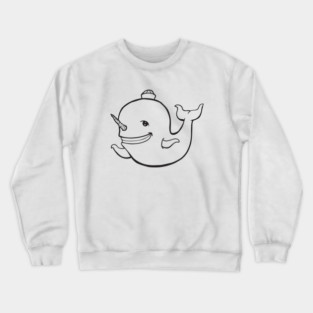 Narwhal for Light Shirts Crewneck Sweatshirt