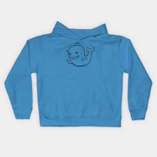 Narwhal for Light Shirts Kids Hoodie