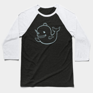 Narwhal for Dark Shirts Baseball T-Shirt