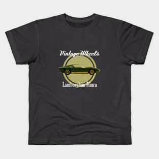 Vintage Wheels - Lamborghini Miura Kids T-Shirt
