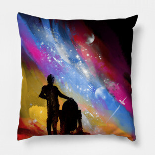 sunset on tatooine Pillow