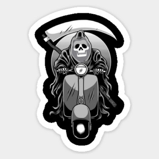Scooter Reaper Sticker