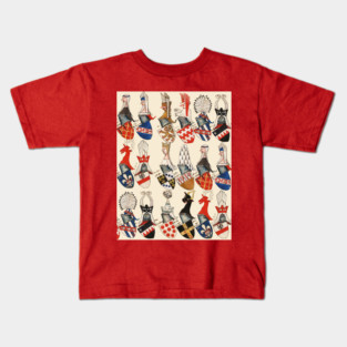COAT OF ARMS OF PARTECIPANTS OF MEDIEVAL TOURNAMENT IN PRUSSIA Kids T-Shirt