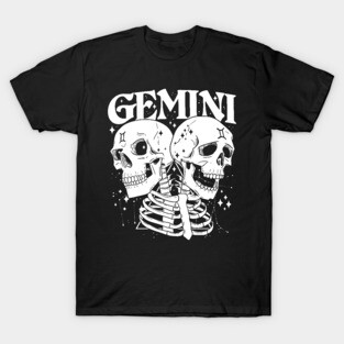 GEMINI Faery Crystal Witch Shirt Skull constellation T-Shirt