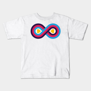 Polyamory Infinity Love Symbol - (New Pride Colors!) Kids T-Shirt