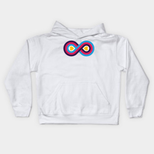 Polyamory Infinity Love Symbol - (New Pride Colors!) Kids Hoodie