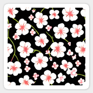 cherry blossom pattern Sticker