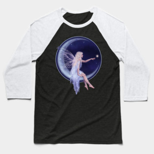 Birth of a Star Moon Fairy Baseball T-Shirt