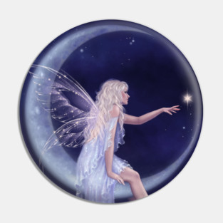 Birth of a Star Moon Fairy Pin