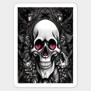 ROMANTIC SKULL Sticker