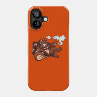 Squirrel Smoking A Joint Phone Case
