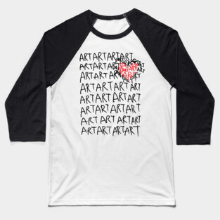 HEART ART Baseball T-Shirt
